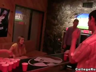 Beer pong turns into fun adult movie