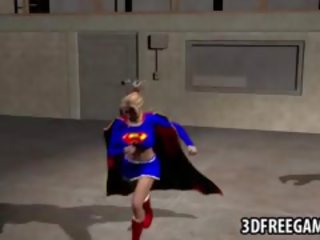 3d supergirl wird gefickt von ein musclular hengst