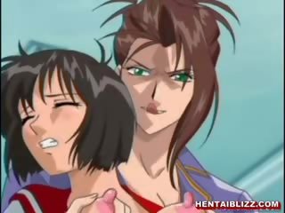 Japanese Hentai lady Gets Squeezed And Clamp Her Tits