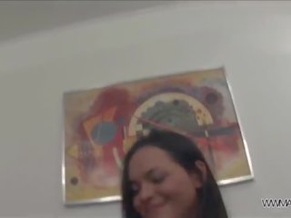 Ass fisting before hardcore fuck for young brunette darling