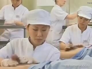 Japanilainen sairaanhoitaja työskentely karvainen peniksen, vapaa x rated klipsi b9