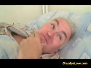 Grandpa enchantress fucking a nice brunette nurse giving blowjob