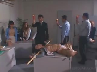 Jap sex clip Slave Punished With magnificent Wax Dripped On Her Body
