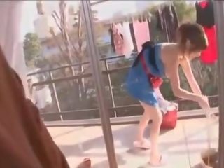 20 years old attractive Japanese Housewife POV X rated movie at home