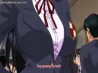 Voluptuoso anime universidade cuties a chupar falo part3