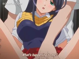 Animado hentai jovem gaja obtendo dela esguichando conas teased