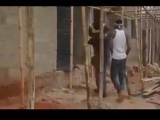 African nigerian ghetto chaps gangbang a virgin / part I