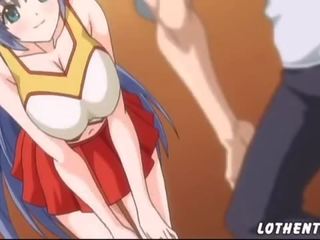 Hentai xxx phim với titty cổ vũ