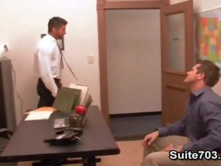 Glorious gays berke and parker fuck in the ofis
